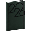 NOTIQUE Denný diár Ajax 2026, zelený, 15 x 21 cm