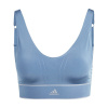 adidas Active Seamless Plunge Bra Womens Altblu 12 (M)