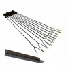 Grilovacie špajdle, ihly - Lepšie vidlice pre nerezový oheň 140 cm 10ks+vešiak (Lepšie vidlice pre nerezový oheň 140 cm 10ks+vešiak)