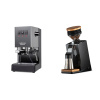 Gaggia New Classic E24 BC, grey + Eureka Mignon Single Dose PRO, Black & Oak