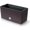 Prosperplast Kvetináč Rato Case vrátane vnútornej vložky - hnedý - D 39,5 cm