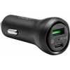 Spigen Nabíječka do auta 2portová nabíječka do auta Spigen SteadiBoost F31QC, PD 27W QC 3.0, černá