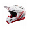 Prilba SUPERTECH S-M10 UNITE, ALPINESTARS (červená/biela) 2024 Veľkosť: L (obvod 59 - 60 cm)