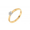 iZlato Forever Diamantový zásnubný prsteňa Larya v žltom zlate IZBR608