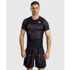 Pánský rashguard - funkční tričko Venum G-Fit Air - krátké rukávy - Deep Black/Desert Sand Velikost: XXL