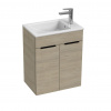 Jika CUBE skrinka s umývadlom 50 cm 50,5 x 33,5 x 62,2 cm jaseň H4536411765141