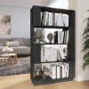 Regál VidaXL 80 x 25 x 132 cm, odtiene šedej farby