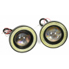 2v1 LED COB lampy DRL DENNÉ HALOGEN 89 mm