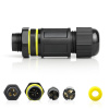 Interlook Hermetická káblová spojka IP68 | skrutkové pripojenie + rýchlospojka 3-pin 450 V 17,5 A pre káble 5–10 mm | M683-A