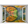Samolepiaca 3D samolepka na okno Arch bridge 90x60 (Samolepiaca 3D samolepka na okno Arch bridge 90x60)