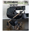Detský kočík 3D Premium Adbor | Deluxe Baby Farba: 05 - Čierný