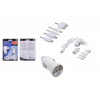 Kompasová telefónna nabíjačka 220/12V (iPhone 4/5/6, micro USB, Nokia)