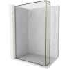 Mexen Kioto sprchová stěna Walk-in 140 x 40 cm, černý vzor, zlatý - 800-140-212-50-70-040
