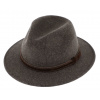 Fiebig - Headwear since 1903 Cestovný hnedý vodeodolný klobúk vlnený od Fiebig s menšou krempou a ušné klapky Veľkosť: 59 cm (L)