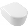 Villeroy & Boch Skyla Combi-Pack - SET závesné WC TwistFlush[e³] + sedátko SoftClosing, Stone White 5656CLRW