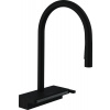 Hansgrohe Aquno Select M81 kuchynská batéria stojánková čierna 73831670