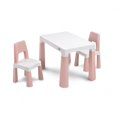 Detský set stolček s 2 kresielkami Toyz MONTI pink