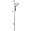 HANSGROHE Croma Select S sprchová súprava, ručná sprcha 3jet Vario priemer 110 mm, 65 cm sprchová tyč, jazdec a sprchová hadica 160 cm, biela/chróm, 26562400