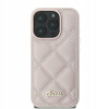 Guess PU Leather Quilted Zadní Kryt pro iPhone 16 Pink