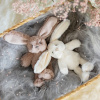 Mars & More Plyšová dekoračná hračka biely zajačik Cuddly Bunny - 6*12*16cm - Mars & More
