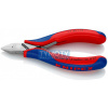 KNIPEX 77 42 115 Bočné štiepacie kliešte pre elektroniku špicaté bez fazety, viacsl. návleky, leštené