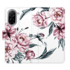 Flip pouzdro iSaprio - Xiaomi Redmi A5 - Pink Flowers s kapsičkami na karty (Flipové knížkové pouzdro, obal, kryt iSaprio s přihrádkami na karty a motivem)