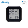 Shelly PLUS GEN3 H&T Wi-Fi + Bluetooth snímač vlhkosti a teploty s e-papierovým displejom Čierna