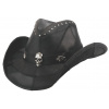 BULLHIDE HATS Bullhide Hardtail – kožený westernový klobúk Black Veľkosť: 57 cm (M)
