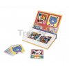 Magnetická kniha Zvieratká Mix & Match Magnetibook Janod 72 magnetiek a 8 šablón