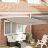 zahrada-XL Zatemniteľná markíza Béžová 350 x 250 cm látka 3330345