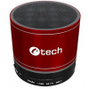 C-TECH C-TECH reproduktor SPK-08R, bluetooth, baterie, USB-C, červená