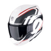 Moto přilba SCORPION EXO-TECH EVO FURIO matná bílo/černo/červená - Velikost XXL