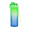 Karton PP Fľaša oxybag 600ml zeleno-modrá ombre