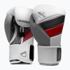 Hayabusa T3 biele/červené boxerské rukavice