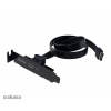 AKASA - USB 3.1 gen 2 Typ C PCI záslepka AK-CBUB37-50BK
