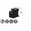 Zarezávací keystone Solarix CAT5E UTP RJ45 SXKJ-5E-UTP-BK (25286501)