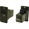 adaptér, zásuvka, vstavateľná Zásuvka USB typu C - konektor USB typu B. CP30611X Cliff Množstvo: 1 ks; CP30611X