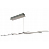 Vlnová línia LED visiace lampa 2 x 10 W strieborná alu (Vlnová línia LED visiace lampa 2 x 10 W strieborná alu)