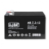Gélový akumulátor VRLA MB 7,2-12 MB 7.2-12 bezúdržbový Čierna