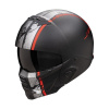 Prilba Scorpion EXO-COMBAT II LORD Matt Black Red Veľkosť: M (57-58 cm)