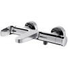 Cersanit INVERTO batéria vaňovo-sprchová nástenná 150mm, Chróm+Čierna páčka S951-312 S951-312
