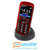 Aligator A670 Senior červená + nabíjecí stojánek