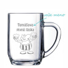 Pieskovaný polliter na pivo Tomášova pivná láska