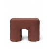 Ferm Living Detská stolička/stolík Podo Stool Red Brown – červenohnedá