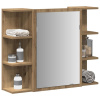Zrkadlová skrinka dub artisan 80x20,5x64 cm spracované drevo-ForU-856037