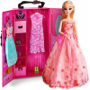 Šatník/skriňa DOLLHOUSE s bábikou a doplnkami