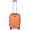 Malý cestovný kufor do lietadla, kabínový, škrupinový, ABS, 40 l, Worldline 630 oranžová