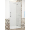 GELCO TRINITY CHROME 80cm pravé dvere do niky s pevnou stenou v rovine, profil chróm, sklo matné, GT1280MR-CH
