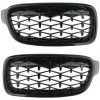 UNI Predná maska ľadvinky Diamond BMW 3 F30 F31 2012 – 2018 čierna MS-043101