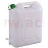 PV Plastový kanister na pitnú vodu vrátane kohútika - objem 20 l